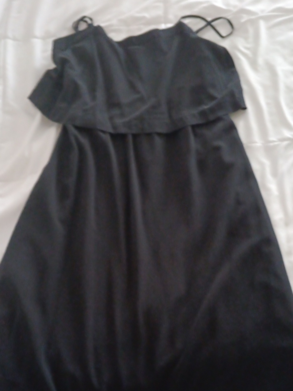 Madewell Black Ruffle-Detail Camisole